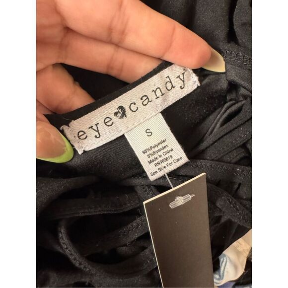 Eye candy black blouse size small - Picture 4 of 5